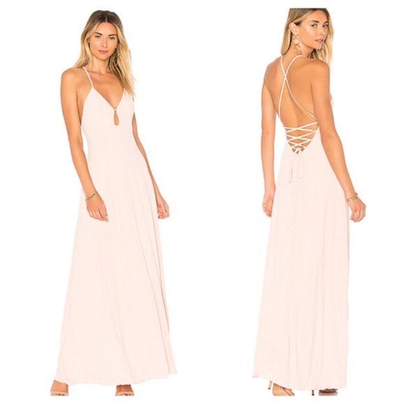 House of Harlow 1960 REVOLVE Heidi Maxi Rose Pink - Picture 1 of 6